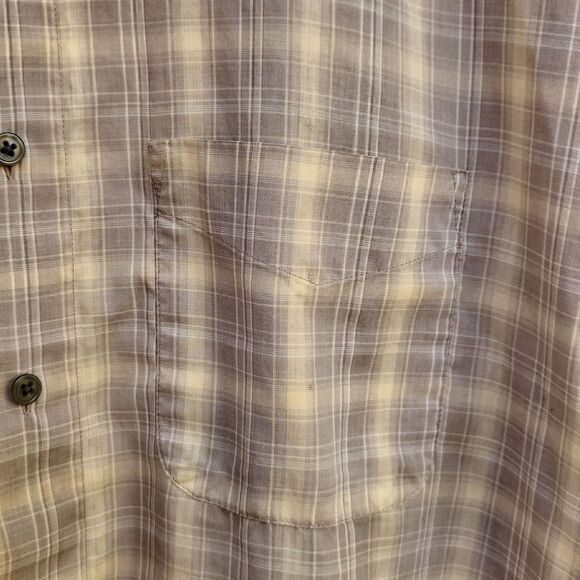 Van Heusen wrinkle free men's XXL 18-18 1/2 tan lightweight short sleeve… - Picture 2 of 4